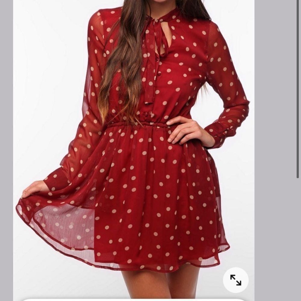 Luca Couture polka dot dress